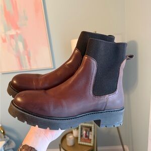Women's Brown Leather Ankle Boots